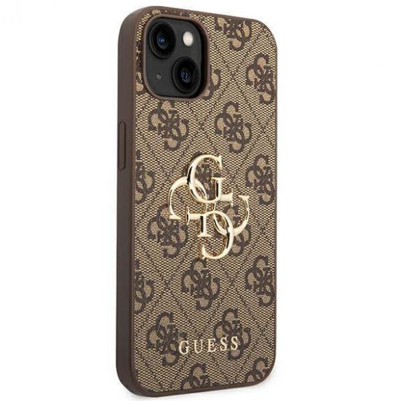 Guess GUHCP14S4GMGBR iPhone 14 / 15 / 13 6.1"maro/maro  hard Husă 4G Big Metal Logo