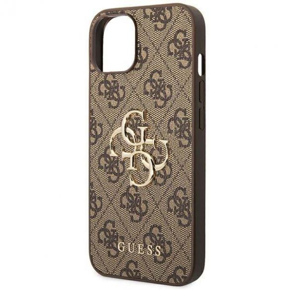 Guess GUHCP14S4GMGBR iPhone 14 / 15 / 13 6.1"maro/maro  hard Husă 4G Big Metal Logo