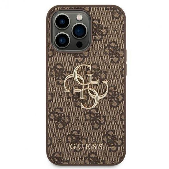 Guess GUHCP14L4GMGBR iPhone 14 Pro 6,1"maro/maro ,Husătare 4G Big Metal Logo