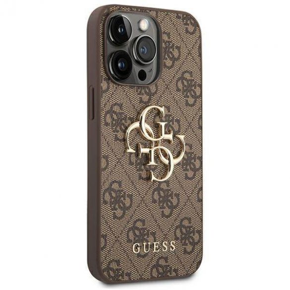 Guess GUHCP14L4GMGBR iPhone 14 Pro 6,1"maro/maro ,Husătare 4G Big Metal Logo