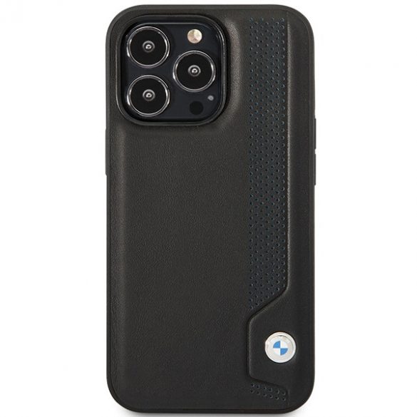 Etui BMW BMHCP14L22RBDK iPhone 14 Pro 6,1 husă rigidă czarny/negru piele Blue Dots"