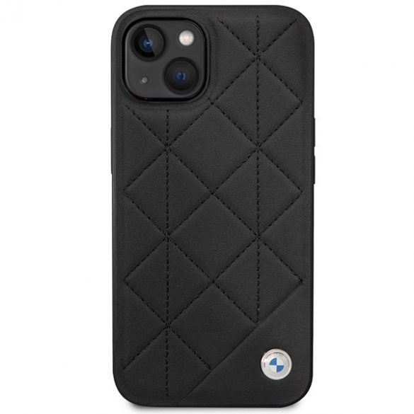 Etui BMW BMHCP14S22RQDK iPhone 14 / 15 / 13 6.1" czarny/black Leather Quilted