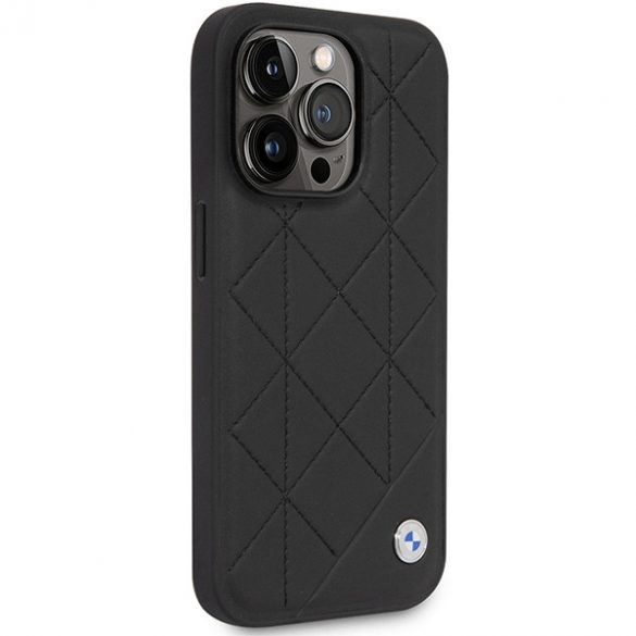 Etui BMW BMHCP14L22RQDK iPhone 14 Pro 6,1 czarny/black Leather Quilted"