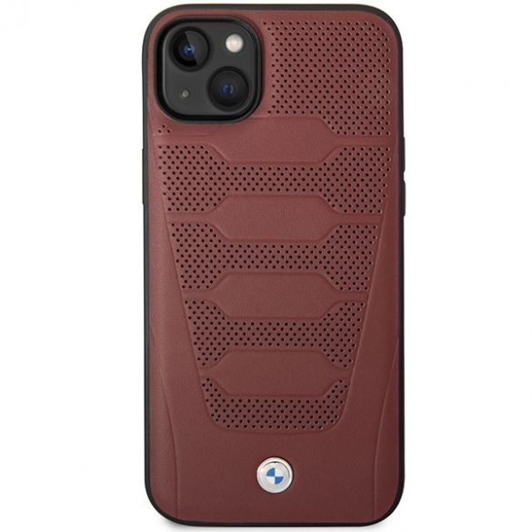 Etui BMW BMHCP14S22RPSR iPhone 14 / 15 / 13 6.1" burgundowy/burgundy Scaune din piele Model