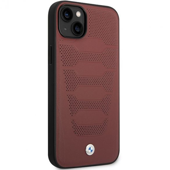 Etui BMW BMHCP14S22RPSR iPhone 14 / 15 / 13 6.1" burgundowy/burgundy Scaune din piele Model