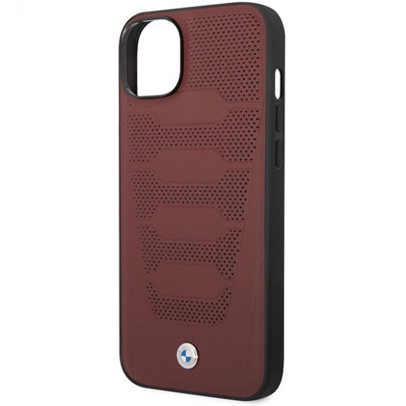 Etui BMW BMHCP14S22RPSR iPhone 14 / 15 / 13 6.1" burgundowy/burgundy Scaune din piele Model