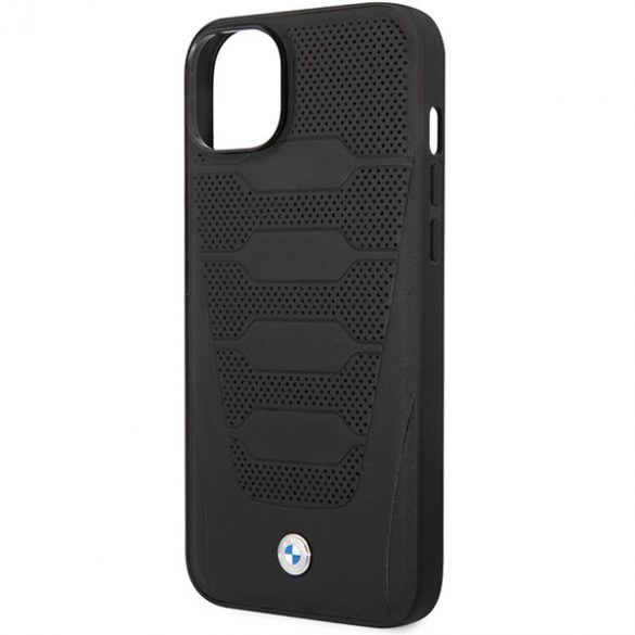 Husă BMW BMHCP14S22RPSK iPhone 14 / 15 / 13 6.1" negru / negru Scaune din piele model