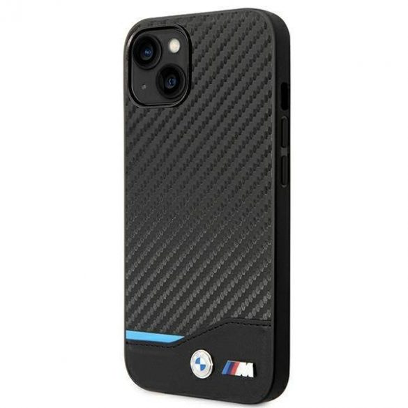 Etui BMW BMHCP14M22NBCK iPhone 14 Plus / 15 Plus 6,7" czarny/black Leather Carbon