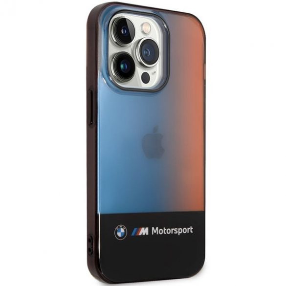 Etui BMW BMHCP14L22HMGK iPhone 14 Pro 6,1 czarny/negru Jumătate Tricolor"