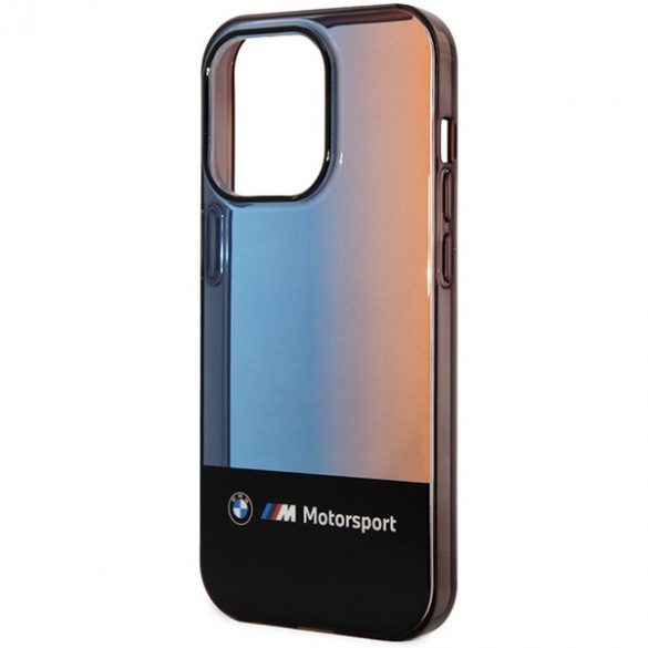 Etui BMW BMHCP14L22HMGK iPhone 14 Pro 6,1 czarny/negru Jumătate Tricolor"