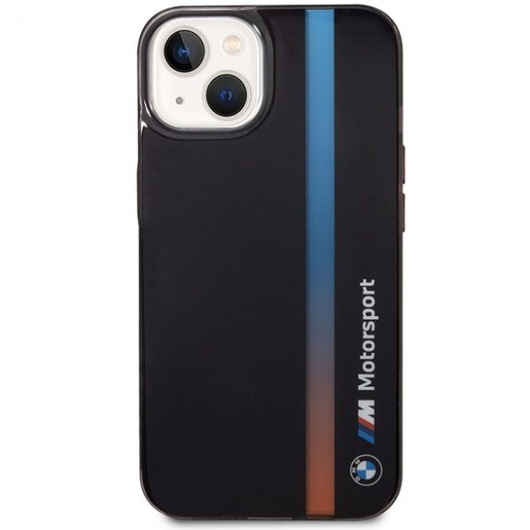 Etui BMW BMHCP14S22HVGV iPhone 14 / 15 / 13 6.1" czarny/black IML Tricolor Stripe