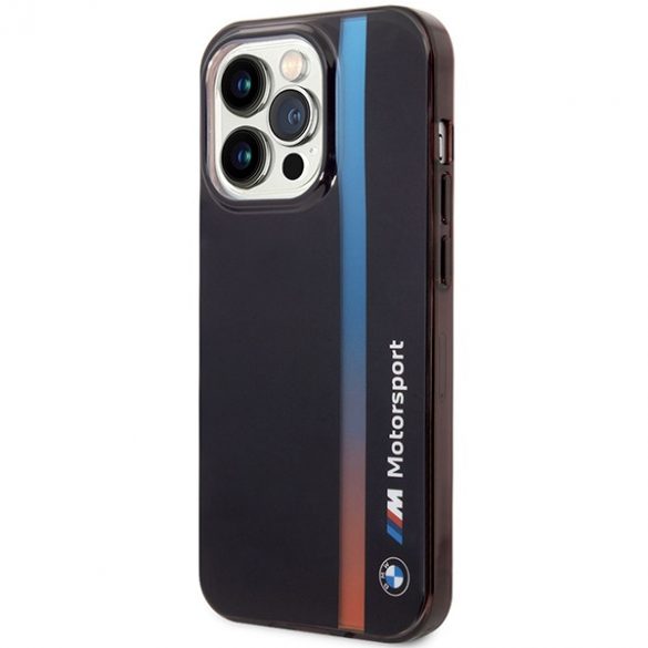 Etui BMW BMHCP14L22HVGV iPhone 14 Pro 6.1 czarny/black IML Tricolor Stripe"