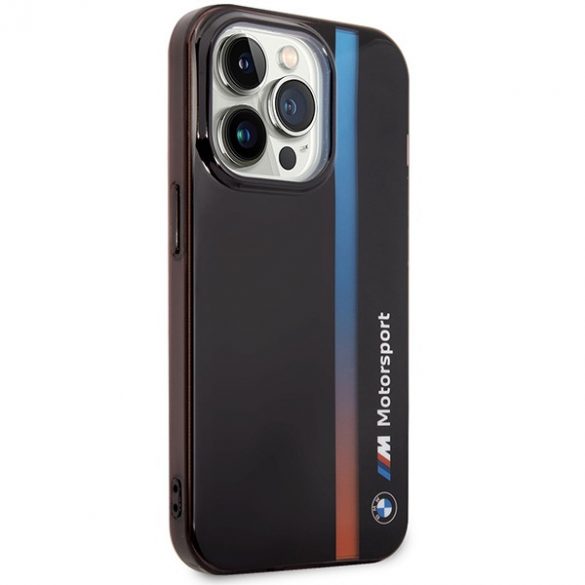 Etui BMW BMHCP14L22HVGV iPhone 14 Pro 6.1 czarny/black IML Tricolor Stripe"