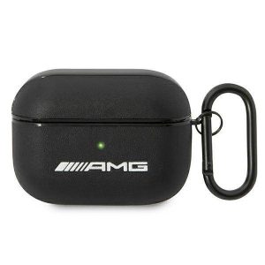 Husă AMG AMAPSLWK AirPods Pro Husă din piele neagră/czarny