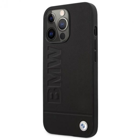 Etui BMW BMHMP14LSLLBK Carcasă rigidă pentru iPhone 14 Pro 6,1" czarny/negru Signature Logo Imprint Magsafe