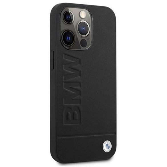 Etui BMW BMHMP14LSLLBK Carcasă rigidă pentru iPhone 14 Pro 6,1" czarny/negru Signature Logo Imprint Magsafe