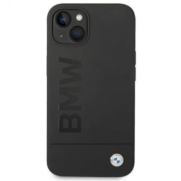 Etui BMW BMHMP14MSLBLBK iPhone 14 Plus / 15 Plus 6,7" czarny/negru hardcase Silicon Signature Logo Magsafe