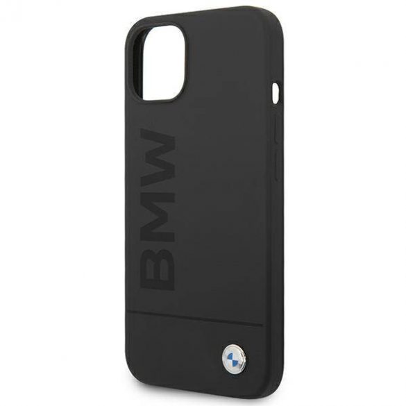 Etui BMW BMHMP14MSLBLBK iPhone 14 Plus / 15 Plus 6,7" czarny/negru hardcase Silicon Signature Logo Magsafe