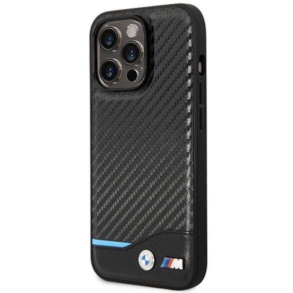 Etui BMW BMHMP14L22NBCK iPhone 14 Pro 6,1 czarny/black Carbon MagSafe"