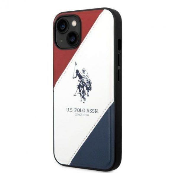 US Polo USHCP14SPSO3 iPhone 14 / 15 / 13 6,1" biały/alb Tricolor Embossat