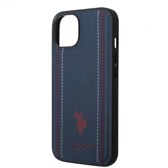 US Polo USHCP14SPFAV iPhone 14 / 15 / 13 6,1" granatowy/bleumarin Cusatura de piele