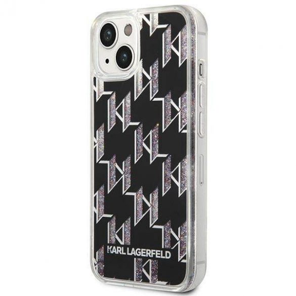 Karl Lagerfeld KLHCP14SLMNMK iPhone 14 / 15 / 13 6,1" hardcase czarny/negru Liquid Glitter Monogram