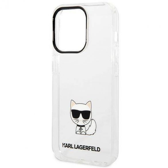 Karl Lagerfeld KLHCP14LCTTR iPhone 14 Pro 6,1" hardcase przeźroczysty/transparent Carcasa Choupette Body