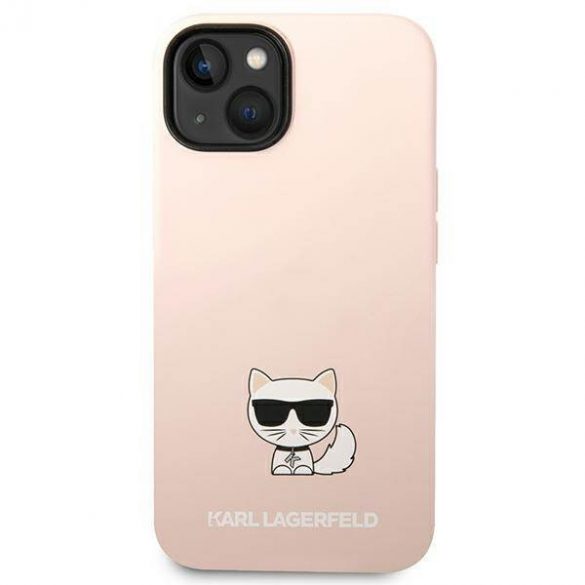 Karl Lagerfeld KLHCP14MSLCTPI iPhone 14 Plus / 15 Plus 6,7" hardcase jasnoróżowy/roz deschis Corp Choupette din silicon