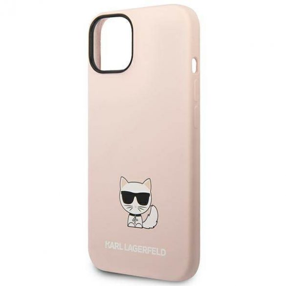 Karl Lagerfeld KLHCP14MSLCTPI iPhone 14 Plus / 15 Plus 6,7" hardcase jasnoróżowy/roz deschis Corp Choupette din silicon