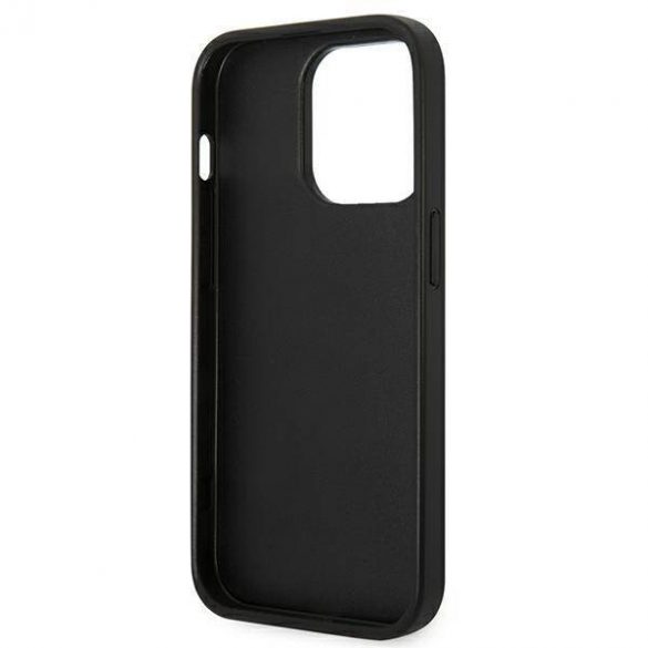 Karl Lagerfeld KLHCP14LSAPCHG Husă rigidă pentru iPhone 14 Pro de 6,1 inchi, srebrny/argintiu Saffiano Choupette Head Patch