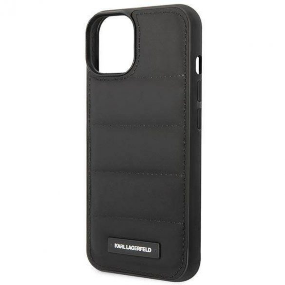 Karl Lagerfeld KLHCP14SPSQAK iPhone 14 / 15 / 13 6,1" hardcase czarny/negru Puffy Elongated Logo