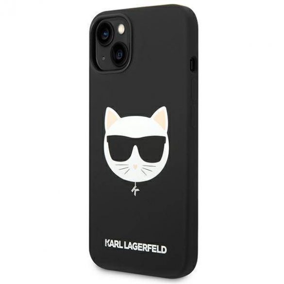 Karl Lagerfeld KLHMP14MSLCHBK iPhone 14 Plus / 15 Plus 6,7" hardcase czarny/negru Silicon Choupette Head Magsafe