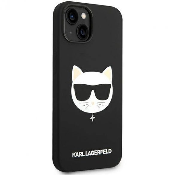 Karl Lagerfeld KLHMP14MSLCHBK iPhone 14 Plus / 15 Plus 6,7" hardcase czarny/negru Silicon Choupette Head Magsafe