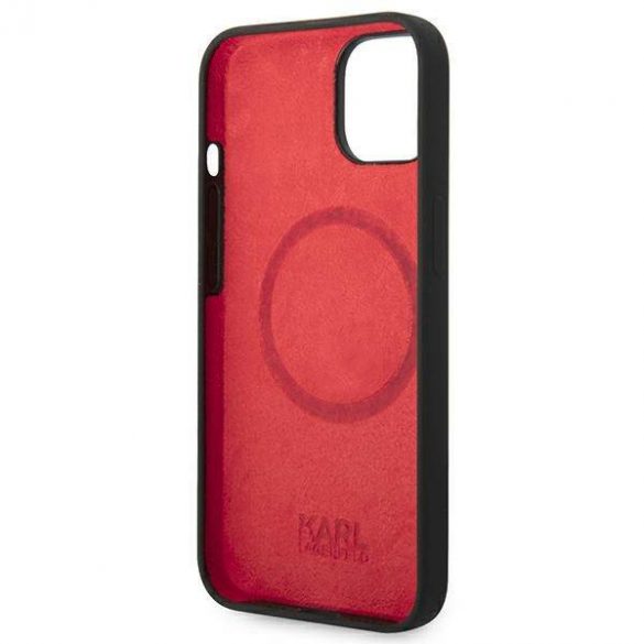 Karl Lagerfeld KLHMP14MSLCHBK iPhone 14 Plus / 15 Plus 6,7" hardcase czarny/negru Silicon Choupette Head Magsafe