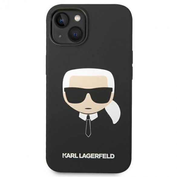 Karl Lagerfeld KLHMP14MSLKHBK iPhone 14 Plus / 15 Plus 6,7" hardcase czarny/negru Silicon Karl's Head Magsafe