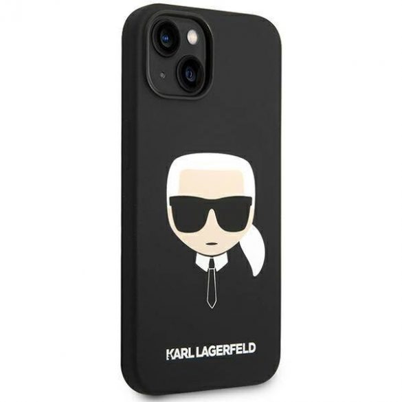 Karl Lagerfeld KLHMP14MSLKHBK iPhone 14 Plus / 15 Plus 6,7" hardcase czarny/negru Silicon Karl's Head Magsafe