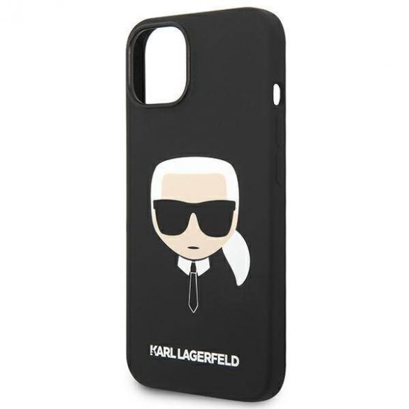 Karl Lagerfeld KLHMP14MSLKHBK iPhone 14 Plus / 15 Plus 6,7" hardcase czarny/negru Silicon Karl's Head Magsafe