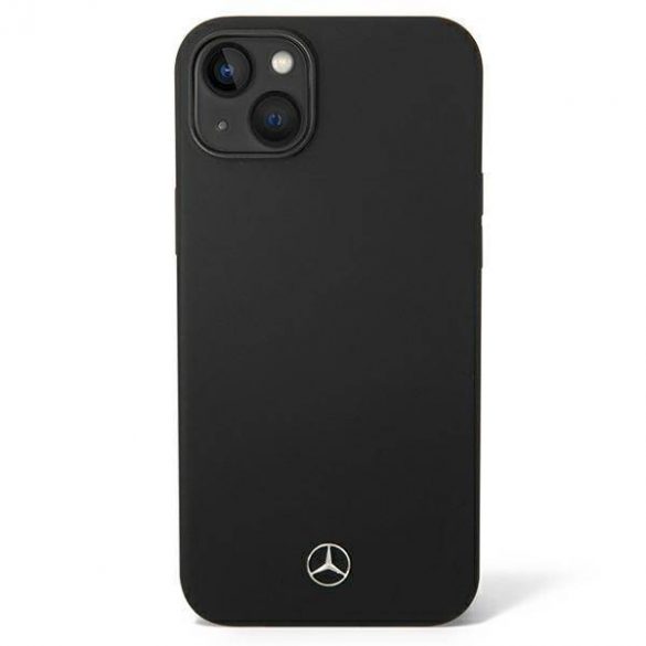 Mercedes MEHCP14SSILBK iPhone 14 / 15 / 13 6.1" carcasa rigidă neagră Silicone Line