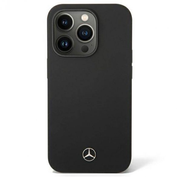 Mercedes MEHCP14LSILBK Husă rigidă pentru iPhone 14 Pro 6,1" negru/czarny Husă Silicone Line