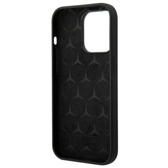 Mercedes MEHCP14LSILBK Husă rigidă pentru iPhone 14 Pro 6,1" negru/czarny Husă Silicone Line