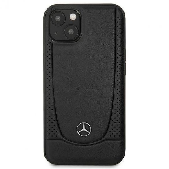 Mercedes MEHCP14MARMBK iPhone 14 Plus / 15 Plus 6,7" carnaș/negru hardcase Leather Urban