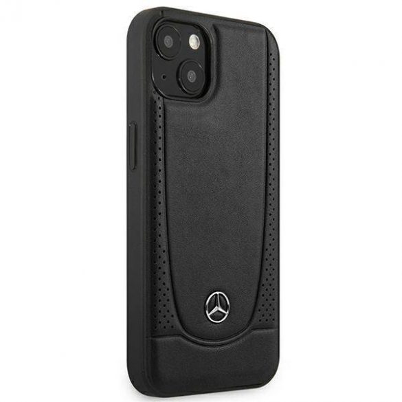 Mercedes MEHCP14MARMBK iPhone 14 Plus / 15 Plus 6,7" carnaș/negru hardcase Leather Urban