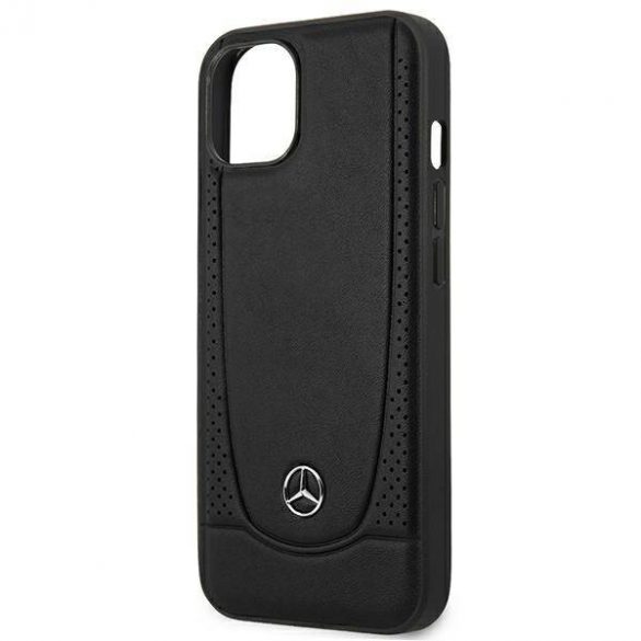 Mercedes MEHCP14MARMBK iPhone 14 Plus / 15 Plus 6,7" carnaș/negru hardcase Leather Urban