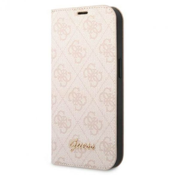 Guess GUBKP14SHG4SHP iPhone 14 / 15 / 13 6.1" roz/roz carte 4G Vintage Gold Logo