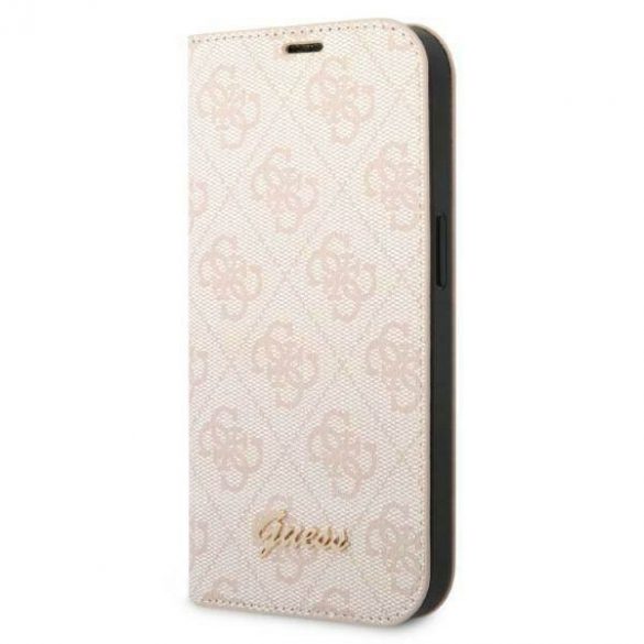 Guess GUBKP14LHG4SHP iPhone 14 Pro 6,1" roz/roz carte 4G Vintage Gold Logo husă