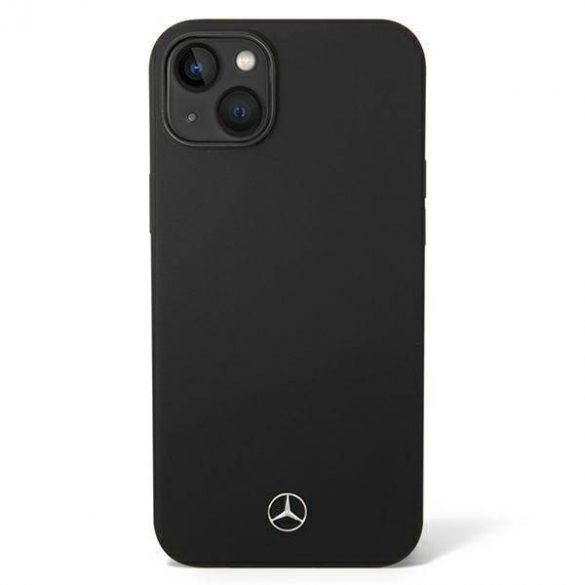 Mercedes MEHMP14MSILBK Husă rigidă pentru iPhone 14 Plus / 15 Plus 6,7" czarny/negru Silicone Line Magsafe