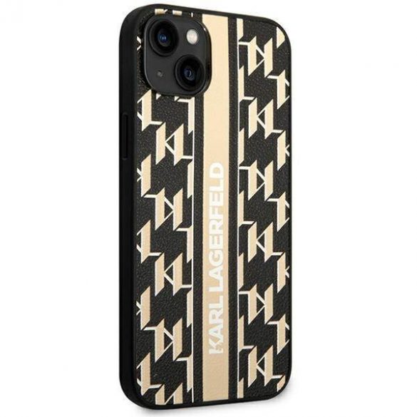 Karl Lagerfeld KLHCP14SPGKLSKW iPhone 14 / 15 / 13 6,1" hardcase brązowy/maro Monogram Stripe