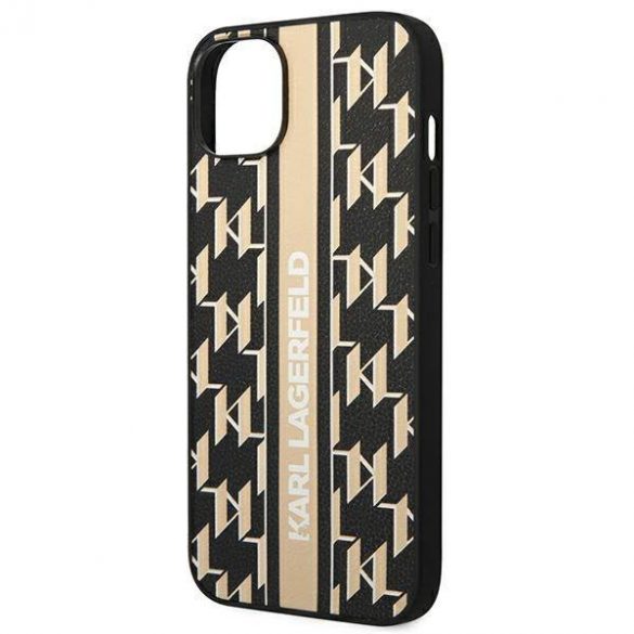 Karl Lagerfeld KLHCP14SPGKLSKW iPhone 14 / 15 / 13 6,1" hardcase brązowy/maro Monogram Stripe