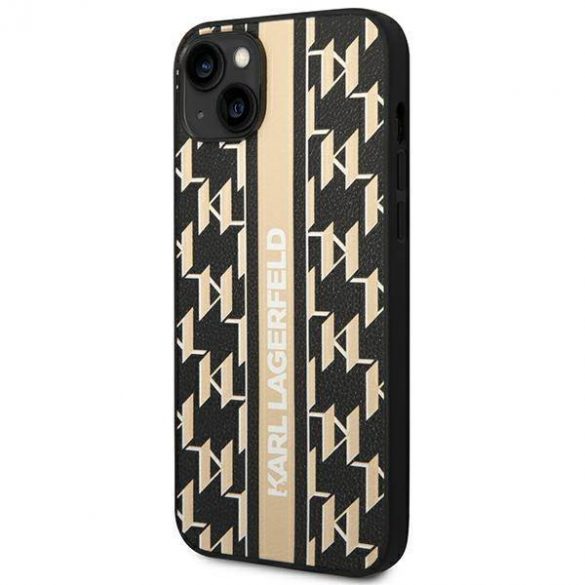 Karl Lagerfeld KLHCP14MPGKLSKW iPhone 14 Plus / 15 Plus 6,7" hardcase brązowy/maro Monogram Stripe