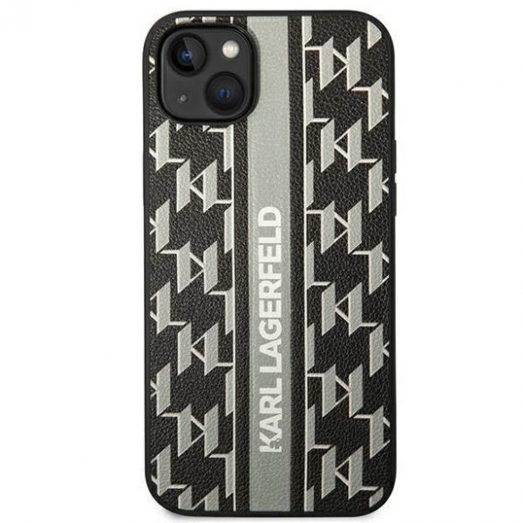 Karl Lagerfeld KLHCP14SPGKLSKG iPhone 14 / 15 / 13 6,1" hardcase szary/gri Monogram Stripe